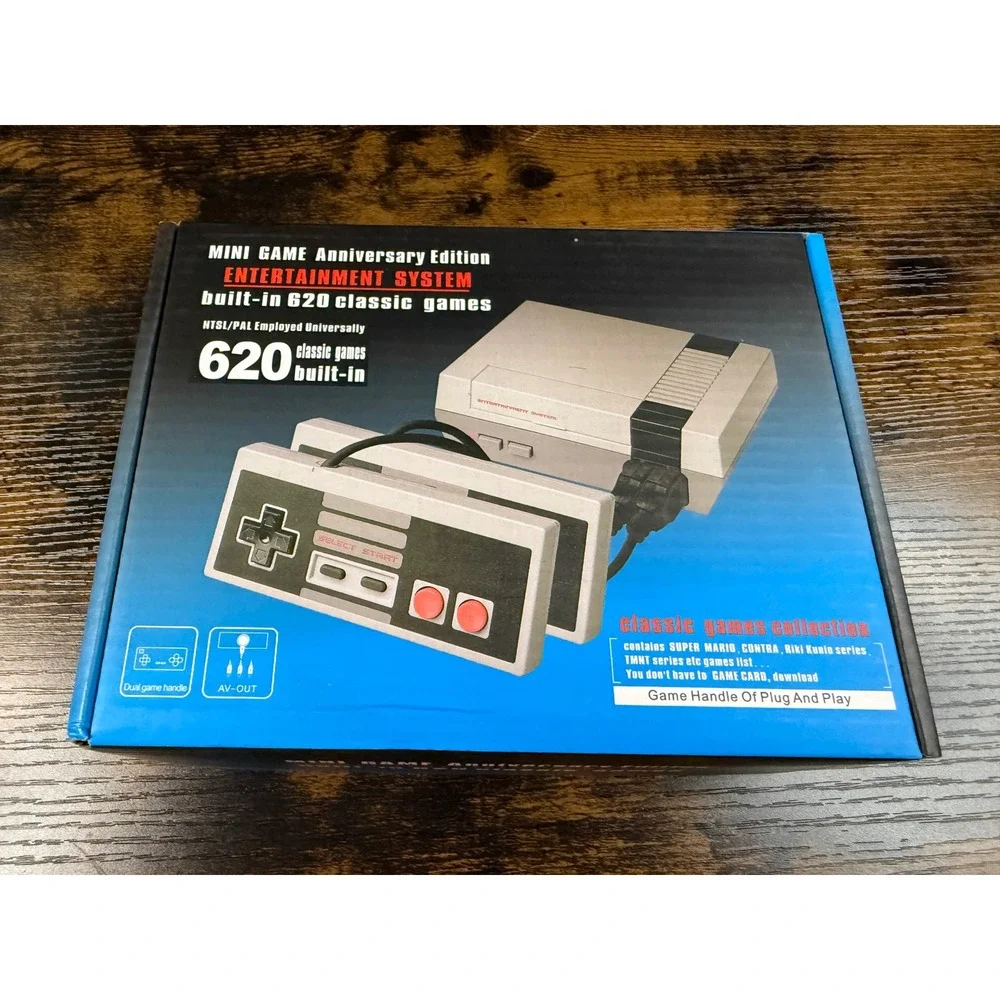 Mini Game Anniversary Ed. Entertainment System 620 Built-in Games Retro Console.